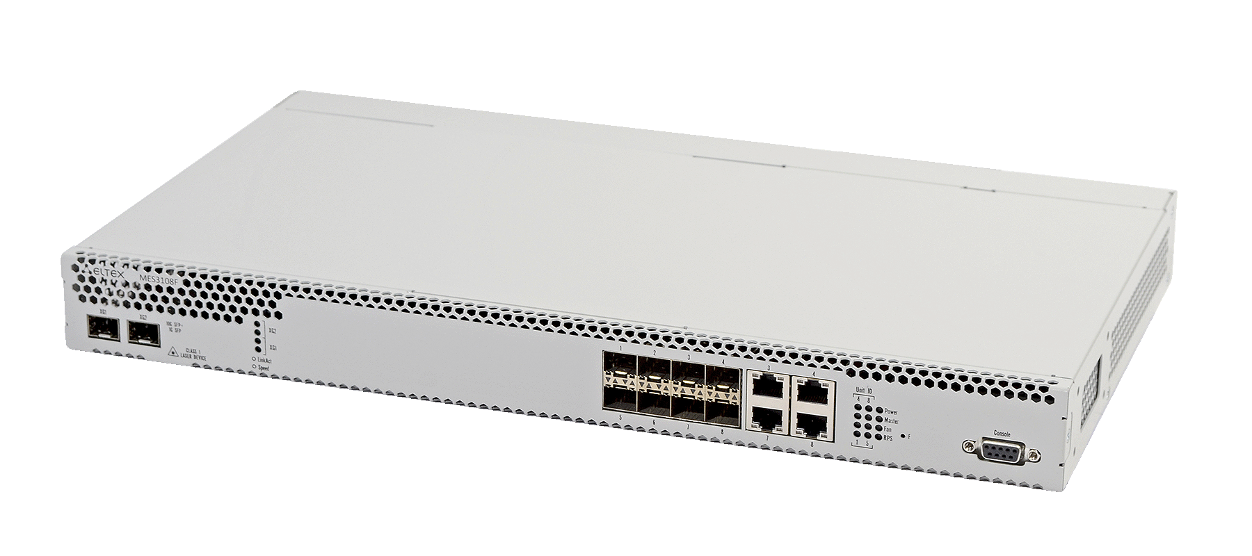 Ethernet-коммутатор MES3108F, 4x1G SFP + 4xCombo + 2x10G SFP+, L3, модульная система питания